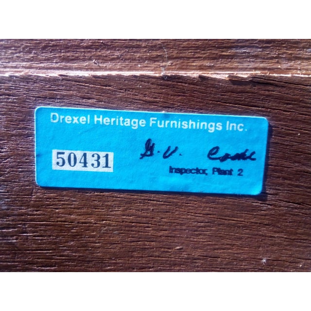 Wood Drexel Heritage Lowboy Dresser Chartwell Collection on Sale $1595 Now Read Below For Sale - Image 7 of 7