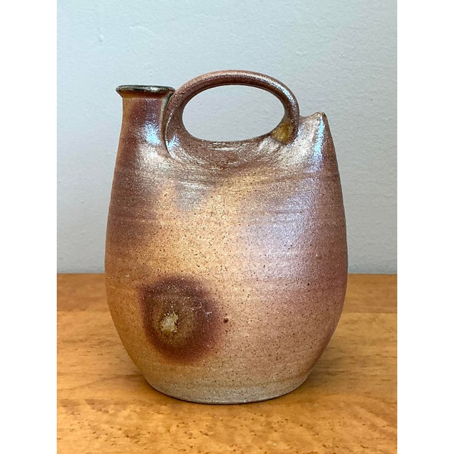 Ceramic Vintage Original Studio Pottery Pitcher For Sale - Image 7 of 12