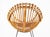 Mid-Century Italian Rattan and Black Metal Chair, 1950s For Sale - Image 9 of 14