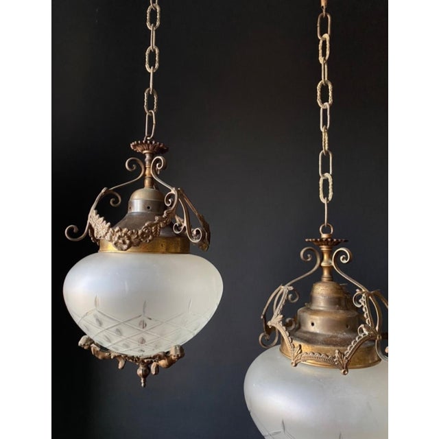 Vintage Pendant Lights, 1960s, Set of 2 For Sale - Image 6 of 13