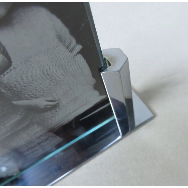 Vintage Art Deco French Chrome Picture Frames For Sale - Image 9 of 17