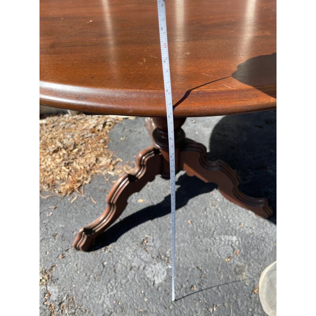Antique Mahogany Tilt Top Table Large 36" For Sale - Image 10 of 10