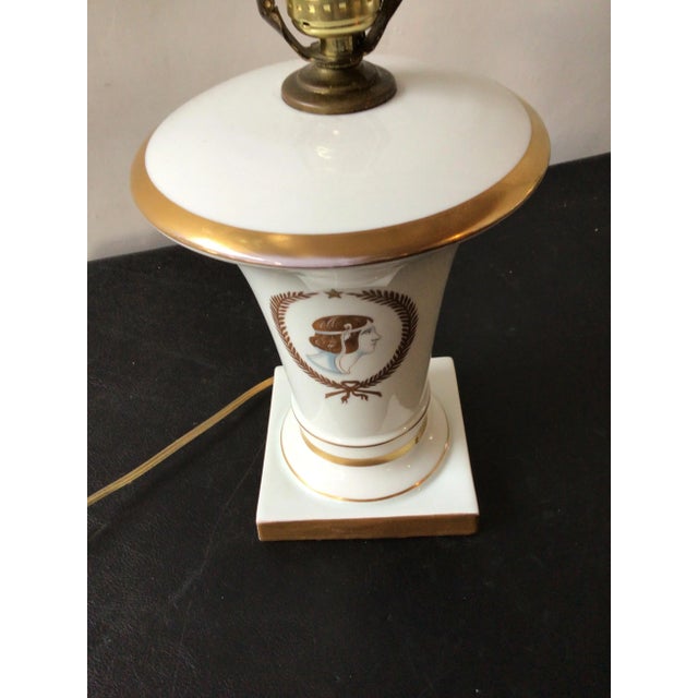 1930s Small Porcelain Urn Neo Classical Lamps - A Pair For Sale - Image 10 of 12