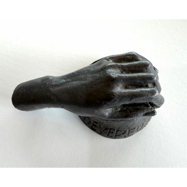 Robert Graham (1938–2008) — “Devereux” Hand Sculpture, 1982 Solid pewter, signed RG and dated 1982 on the wrist;...