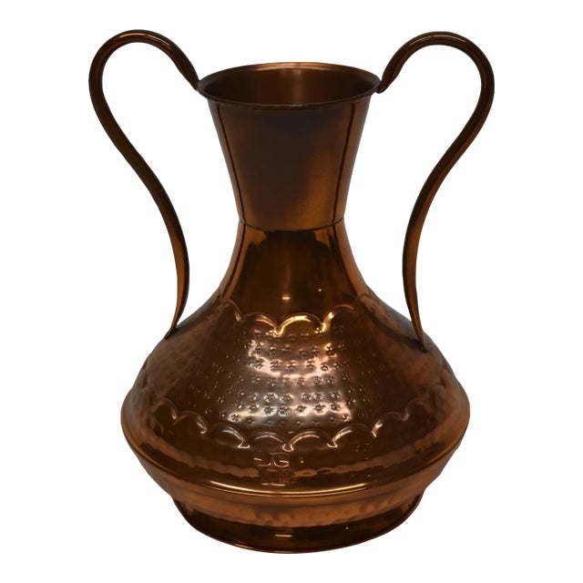 1970s Large Copper Vase Chairish