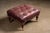 Traditional Vintage Humidor Armchair and Rolling Ottoman Set in Burgundy For Sale - Image 3 of 17