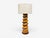 Mid-Century Modern 1960s American Modern, Large Table Lamp, Orange Ceramic, Walnut For Sale - Image 3 of 9