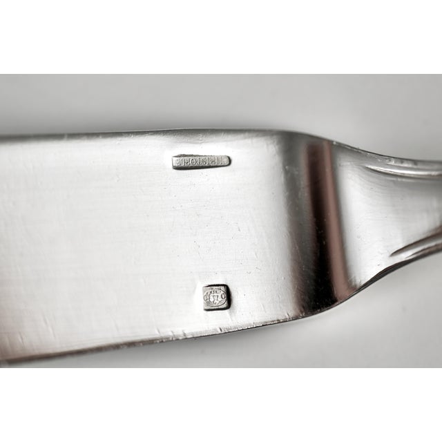Silver Art Deco Flatware Set by Luc Lanel for Christofle, 1936, Set of 117 For Sale - Image 8 of 9