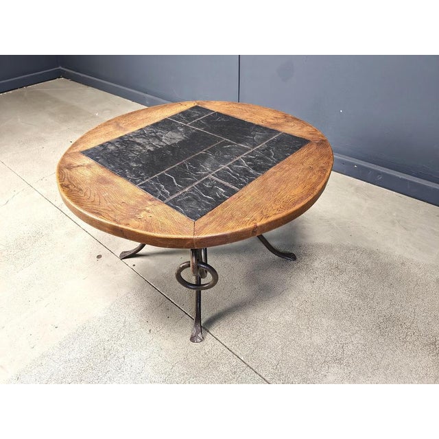 Wrought Iron Coffee Table by René Drouet, 1940s For Sale - Image 4 of 10