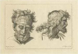 Pigné, Reflective Resilience: Profiles, 1740, Engraving