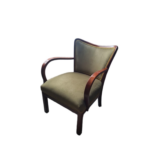 Polish Art Deco Beech Armchair, 1930s, in Very Good conditions. Designed 1920 to 1949