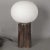 Vintage Ceramic & Glass Table Lamp For Sale - Image 3 of 8