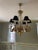 Vintage Solid Brass Swan Chandelier – 6‑Light – Empire Style – Excellent Condition For Sale - Image 4 of 6