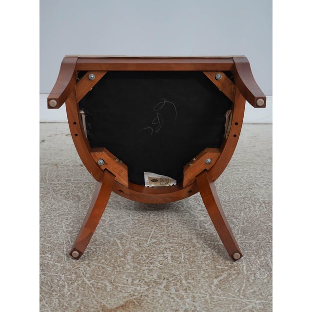 Set of 4 Ethan Allen Medallion Cherry Dining Chairs For Sale - Image 15 of 18