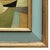 2020s Contemporary Abstract Oil Painting in Vintage Blue Painted Frame For Sale - Image 5 of 6