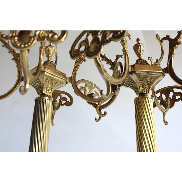 1960s Vintage Italian Ornate Brass Free Standing Coat and Hat Racks, 1960s, Set of 2 For Sale - Image 5 of 14