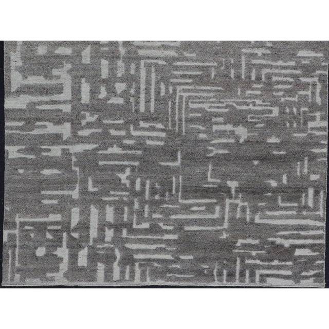 Modern Hand Knotted Wool Area Rug by Keivan Woven Arts 5'8 X 8'5 For Sale - Image 9 of 12