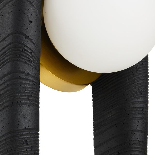 Arteriors Home Laredo Black Lava Stone Composite Sconce For Sale - Image 10 of 10