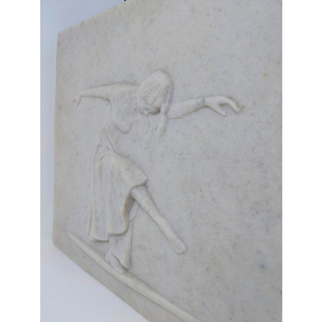 Cream Vintage Artisan Cast-Stone Wall Plaques: The Three Graces For Sale - Image 8 of 13