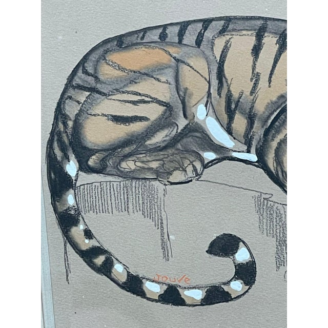 Paint Paul Jouve, Tiger, 1920, Pencil & Paint For Sale - Image 7 of 12