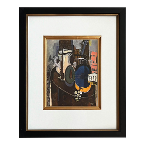 Braque 1946 La Guitare Bleue 9 Framed