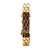 Salmon Mid 20th Century Mercedes Signed 14k Gold Ruby & Diamond Art Deco Hidden Watch Bracelet For Sale - Image 8 of 14