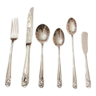 1940s 6 Piece Place Setting - International Spring Glory Sterling Silver For Sale