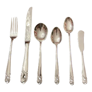 1940s 6 Piece Place Setting - International Spring Glory Sterling Silver