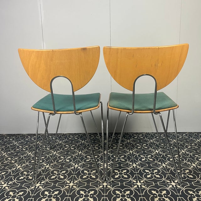 Set of Mikado Dining Chairs by Walter Leeman for Kusch + Co For Sale - Image 5 of 14