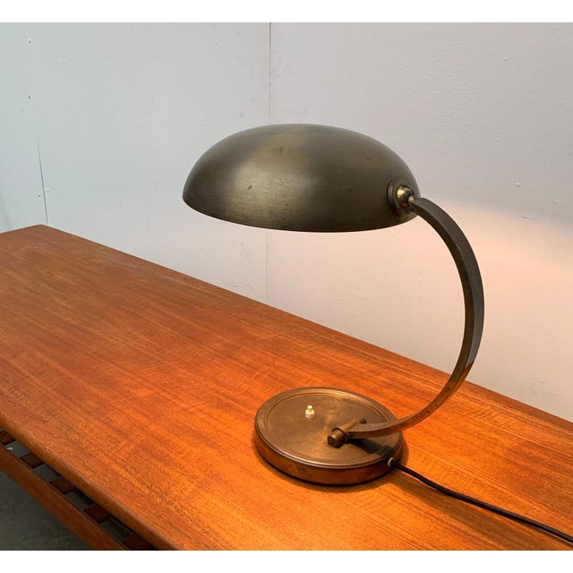 German Mid-Century Brass Table Lamp from Gecos Cosack For Sale - Image 15 of 18
