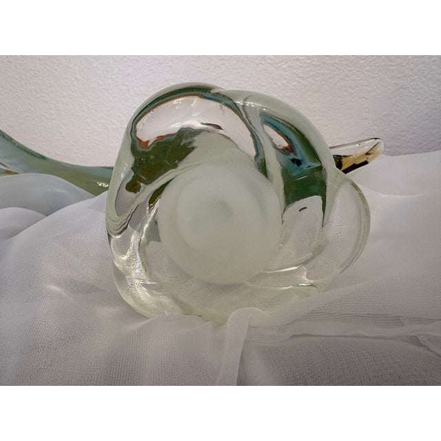 1960s Murano Aqua, Brown and Pink Blown Glass Sculpture For Sale In Boise - Image 6 of 7