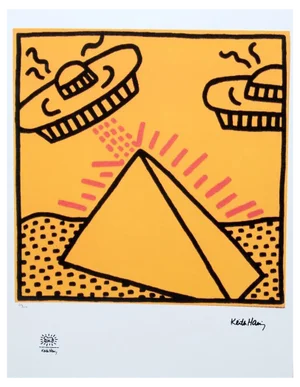Keith Haring, Pyramid, Late 20th Century, Print