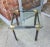 Post Modern Gun Metal, Brass & Glass Side Table For Sale - Image 9 of 12