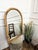 1960s Vintage Italian Bamboo Rattan Wall Mirror, 1960s For Sale - Image 5 of 8