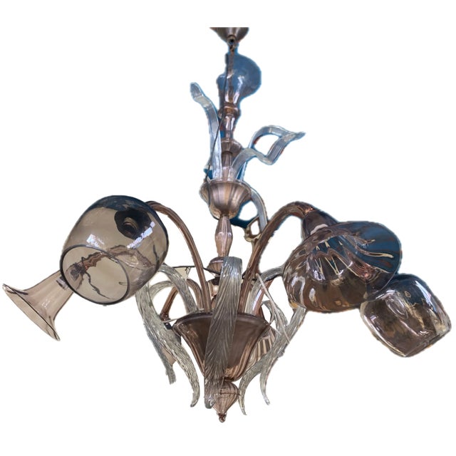 Venetian Chandelier in Murano Glass, 1940s For Sale
