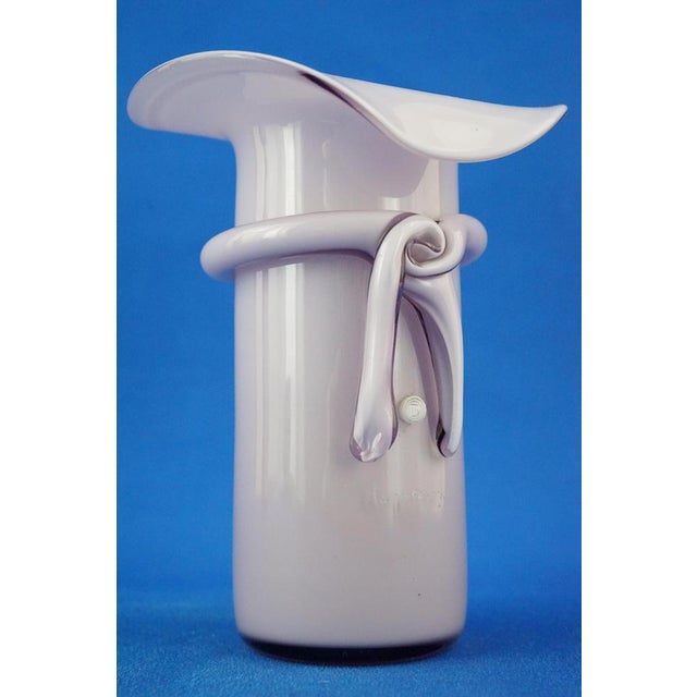 20th Century Purple Sommerso Glass Hat Vase from La Murrina, Italy, 1970s For Sale - Image 11 of 18