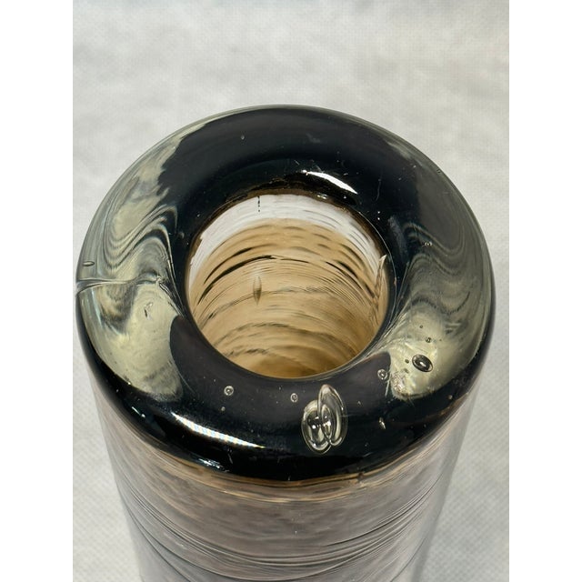 Modern Modern Layered Glass Cylindrical Vase, 1970s For Sale - Image 3 of 6