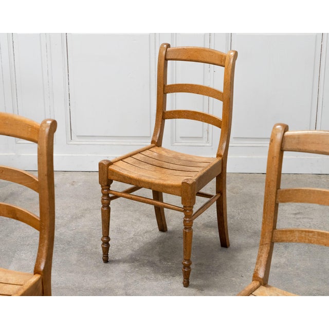 Bistro Chairs in Beech, 2000s, Set of 6 For Sale - Image 4 of 10