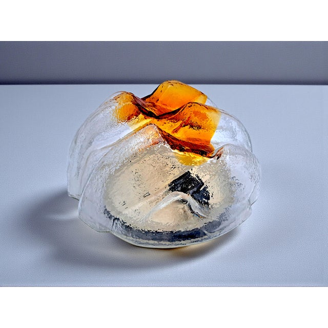 Murano Glass Mountain Ceiling Lamp from Mazzega, 1970s For Sale - Image 6 of 6