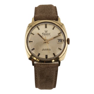 Vintage 14K Gold Automatic Watch by Exquisit, 1970s For Sale