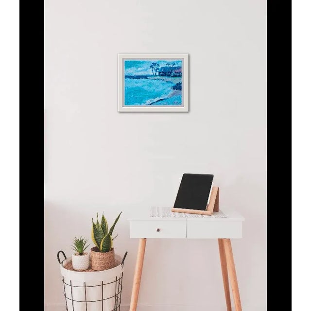 Textile Maui Seascape Modern Impressionist Oil Painting For Sale - Image 7 of 8