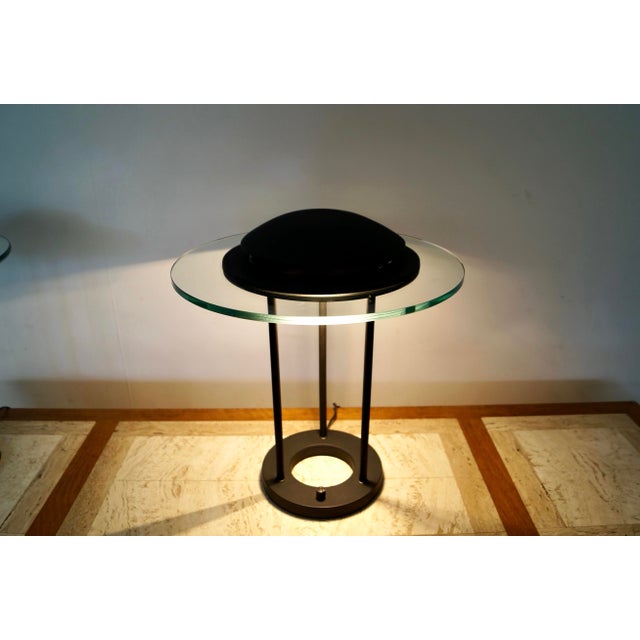 1980’s Postmodern Robert Sonneman Saturn Table Lamps - A Pair For Sale In Los Angeles - Image 6 of 12