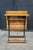 Early 20th Century Antique American Solid Maple Classroom School Desk Cast Iron Flip-Up Chair Combo For Sale - Image 5 of 18