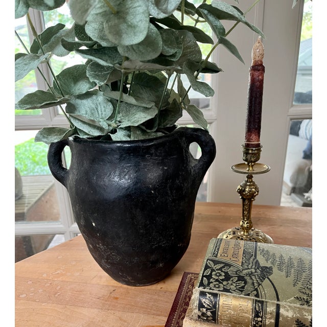 Imported from Turkey. Handmade rustic pottery originally created to store yoghurt. Thick clay and primitive design give...