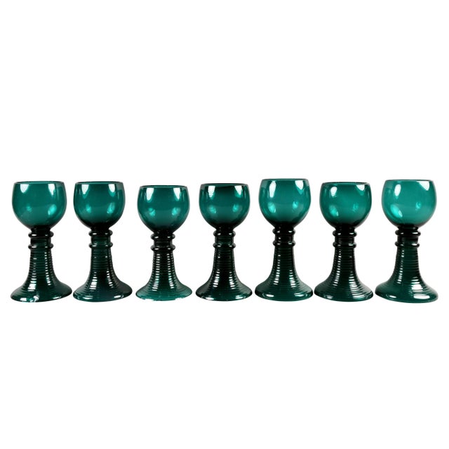 Collection of 61 Green Glasses For Sale - Image 4 of 11