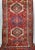 Antique Persian Heriz Karajeh Runner, Geometric Medallion Pattern, Red & Navy, 4’ X 14’ For Sale - Image 4 of 7