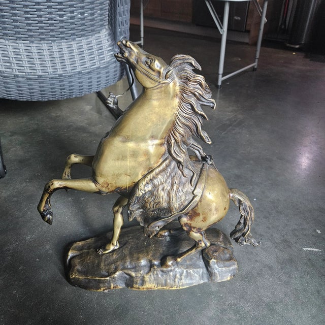 Vintage Bronze Marly Horse For Sale - Image 4 of 6