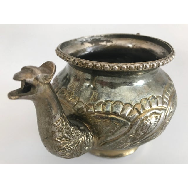 Vintage Turkish Brass Tea Kettle For Sale - Image 4 of 11