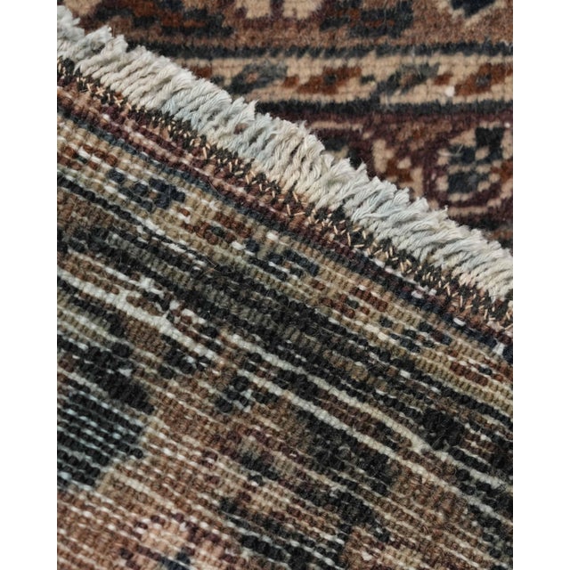Turkish 1970s Vintage Turkish Oushak Handmade Wool Cotton Brown Area Rug For Sale - Image 3 of 11