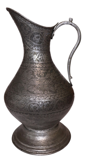 Antique Islamic Water Jug Ewer in Copper, 1890s